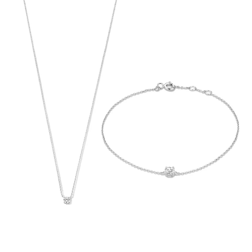 Cléa Moissanite stenen set | Goud