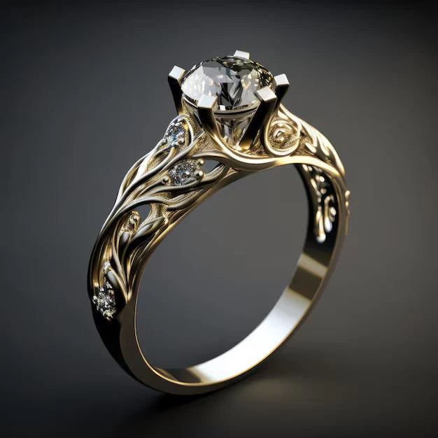 Exquisite exotische zirkonia ring | Goud