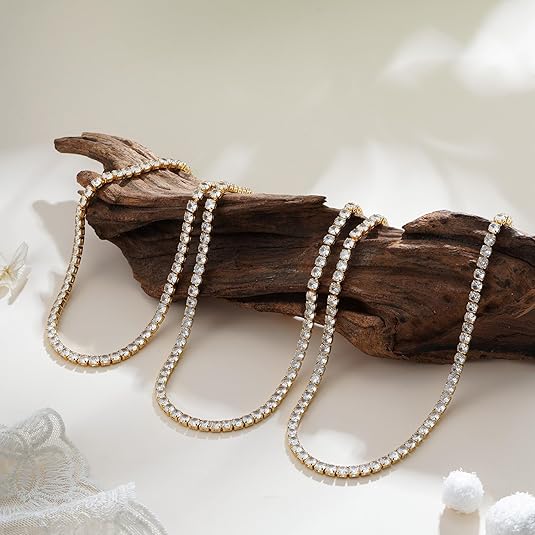 Tennisketting | Goud