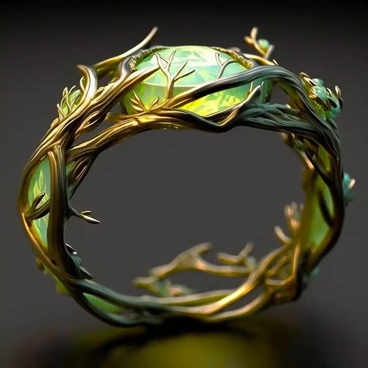 Verdant Bloom Ring | Goud