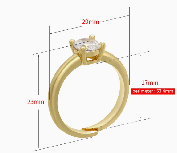 Gouden diamanten ring