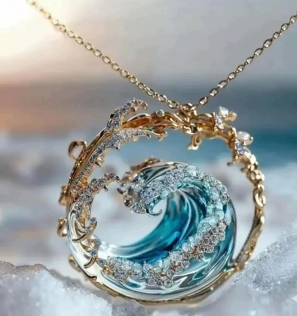 Azuurblauwe broek | Witgoud