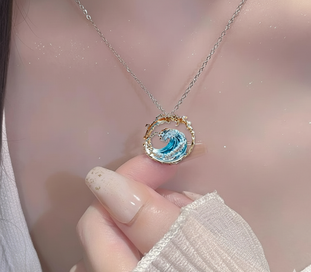 Azuurblauwe broek | Witgoud