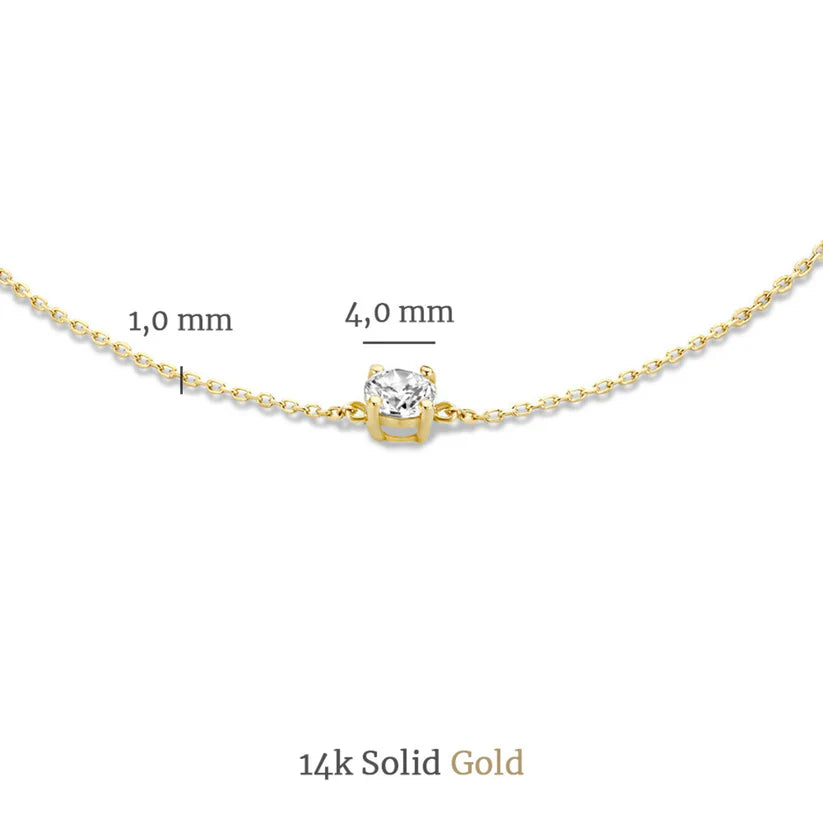 Cléa Moissanite stenen set | Goud