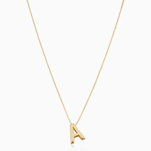 Liefdesletter initialen ketting