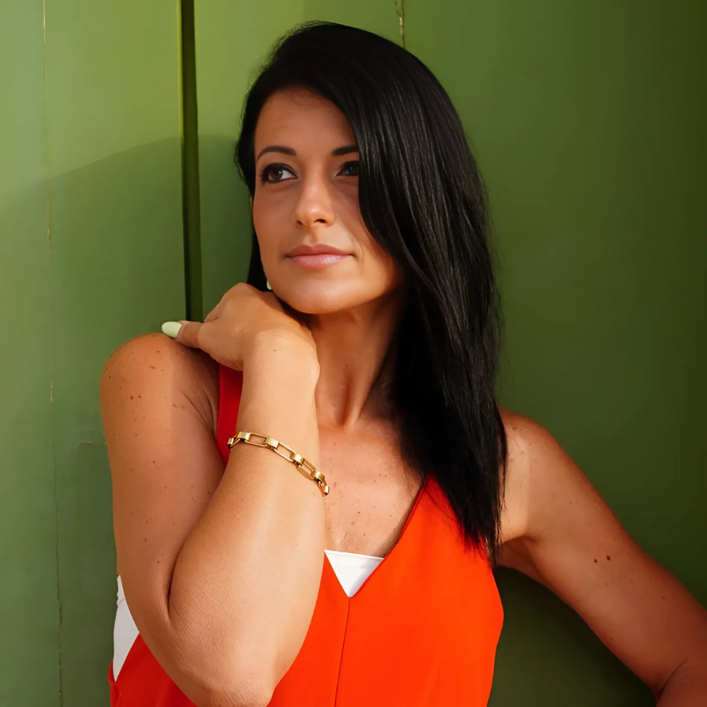 Luxe rechthoekige schakelarmband