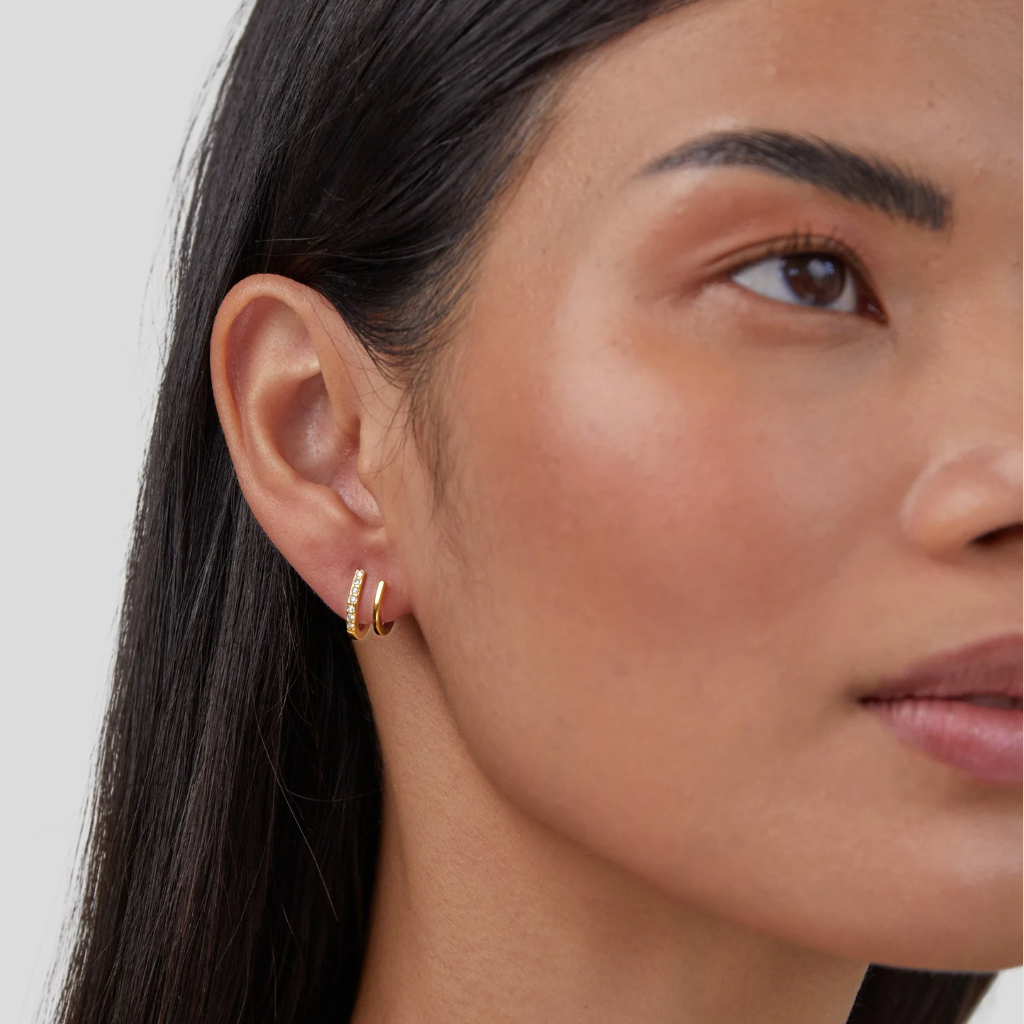 Oorbellen met klauwvormige kristallen