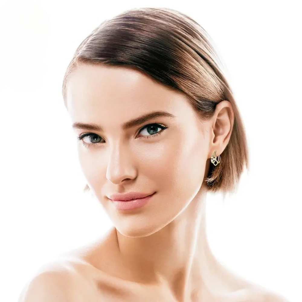 Synthetische moissanite oorbellen