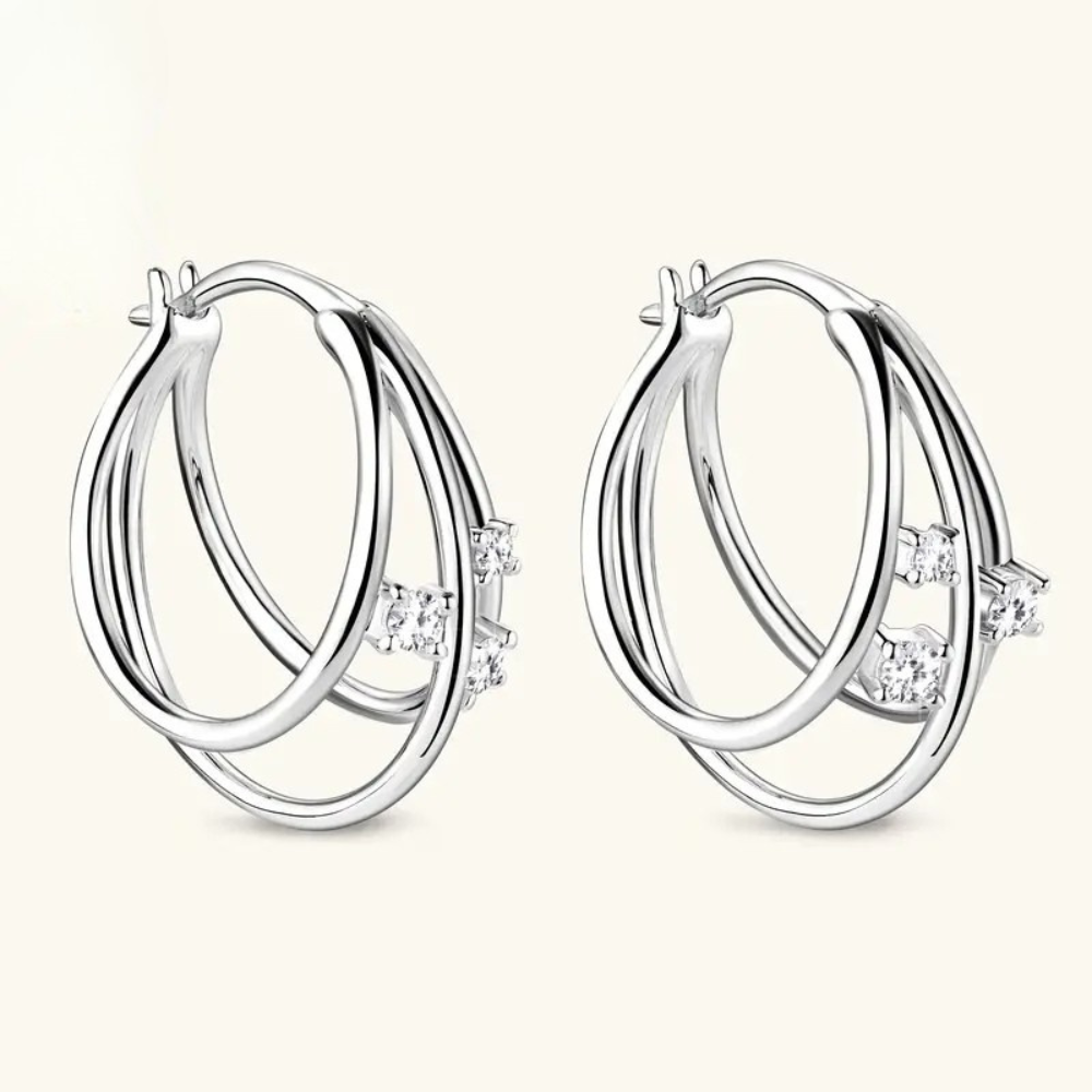 Synthetische moissanite oorbellen