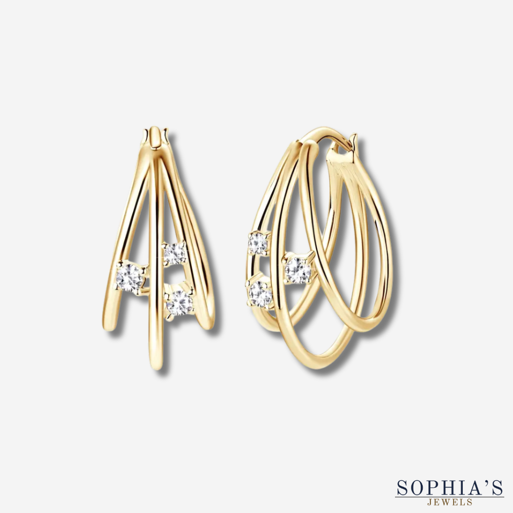 Synthetische moissanite oorbellen