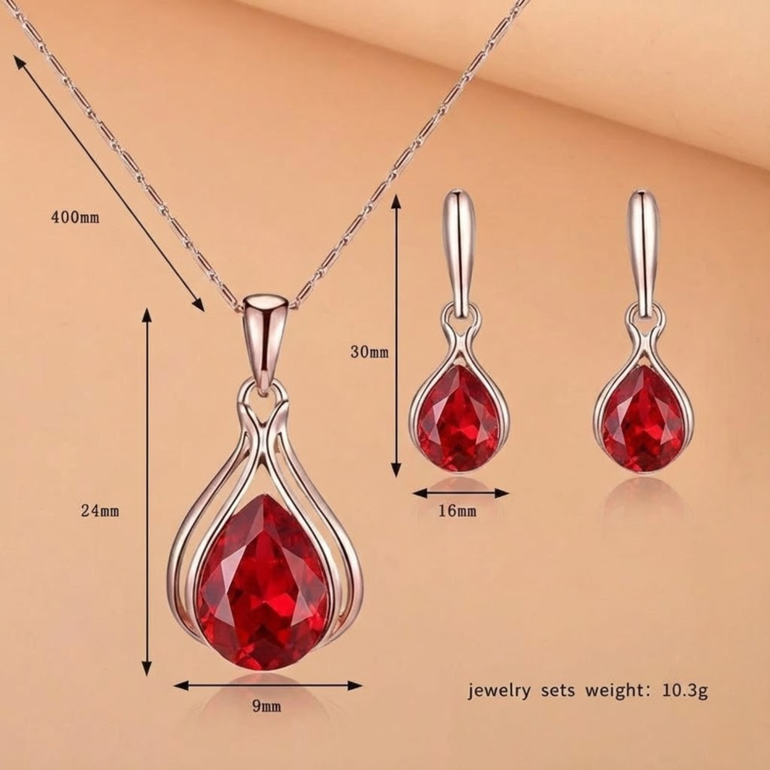 Zavina Morarel gouden sieradenset